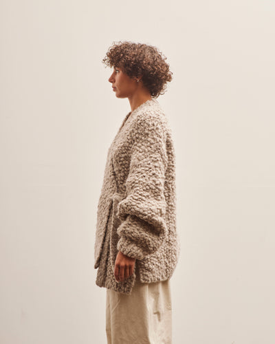 Lauren Manoogian Handknit Matta Cardigan, Granite