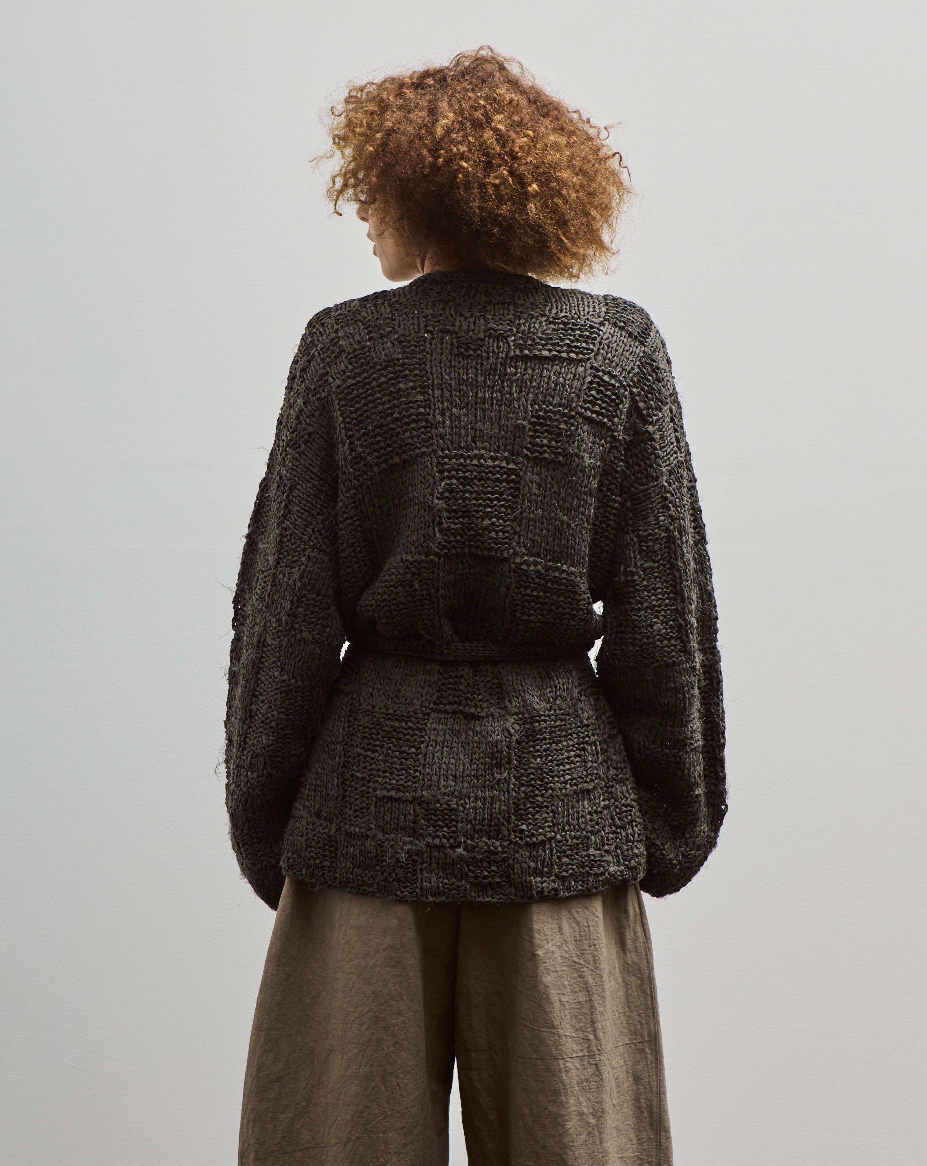 Lauren Manoogian Handknit Plait Cardigan, Sumi – Glasswing