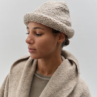 Lauren Manoogian Handknit Purl Roll Hat, Dust