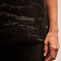 Lauren Manoogian Handknit Threadbare Shell, Black