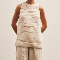 Lauren Manoogian Handknit Threadbare Shell, Ecru