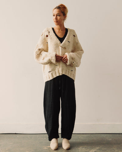 Lauren Manoogian Handknit Wabi Cardigan, Natural