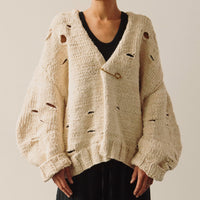 Lauren Manoogian Handknit Wabi Cardigan, Natural