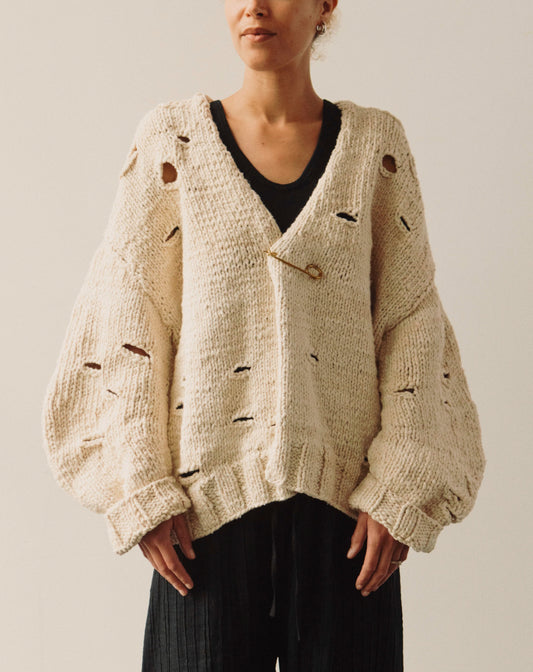 Lauren Manoogian Handknit Wabi Cardigan, Natural