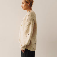 Lauren Manoogian Handknit Wabi Cardigan, Natural