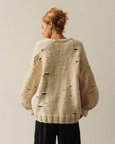 Lauren Manoogian Handknit Wabi Cardigan, Natural