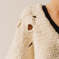 Lauren Manoogian Handknit Wabi Cardigan, Natural