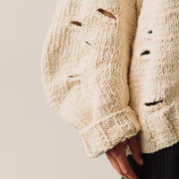 Lauren Manoogian Handknit Wabi Cardigan, Natural