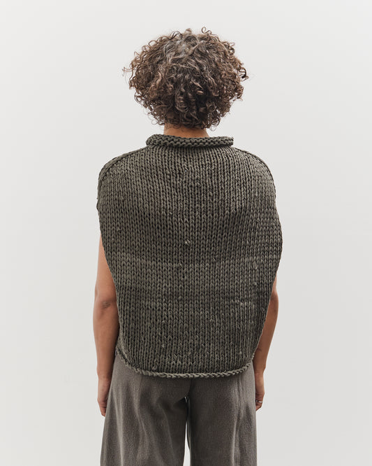Lauren Manoogian Handknit Jersey Shell, Washed Black