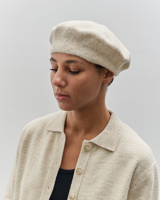 Lauren Manoogian Horizontal Beret, Ecru