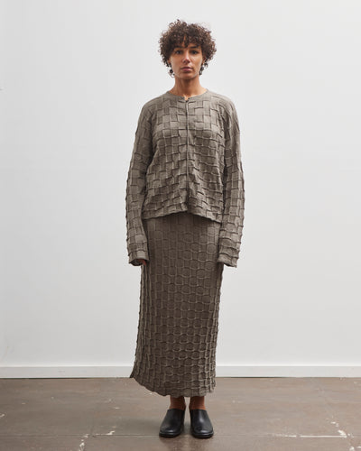 Lauren Manoogian Inlay Cardigan, Concrete