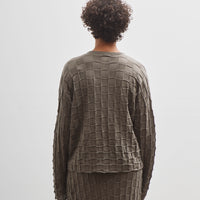 Lauren Manoogian Inlay Cardigan, Concrete