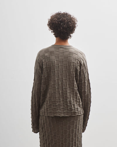 Lauren Manoogian Inlay Cardigan, Concrete