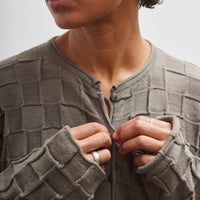 Lauren Manoogian Inlay Cardigan, Concrete