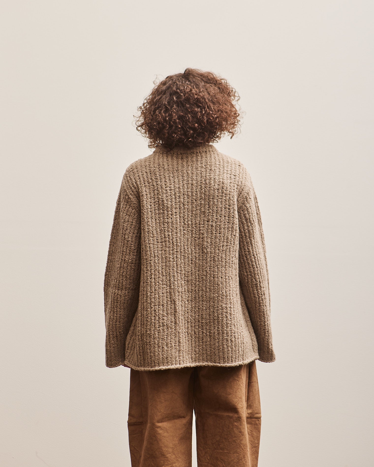 トップス LAUREN MANOOGIAN KNIT L'Appartement Lauren Manoogian Ladders Crewneck, Taupe – Glasswing