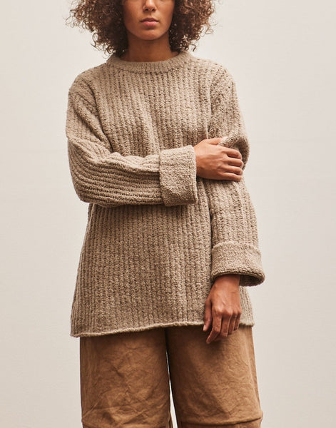 Lauren Manoogian Ladders Crewneck, Taupe – Glasswing