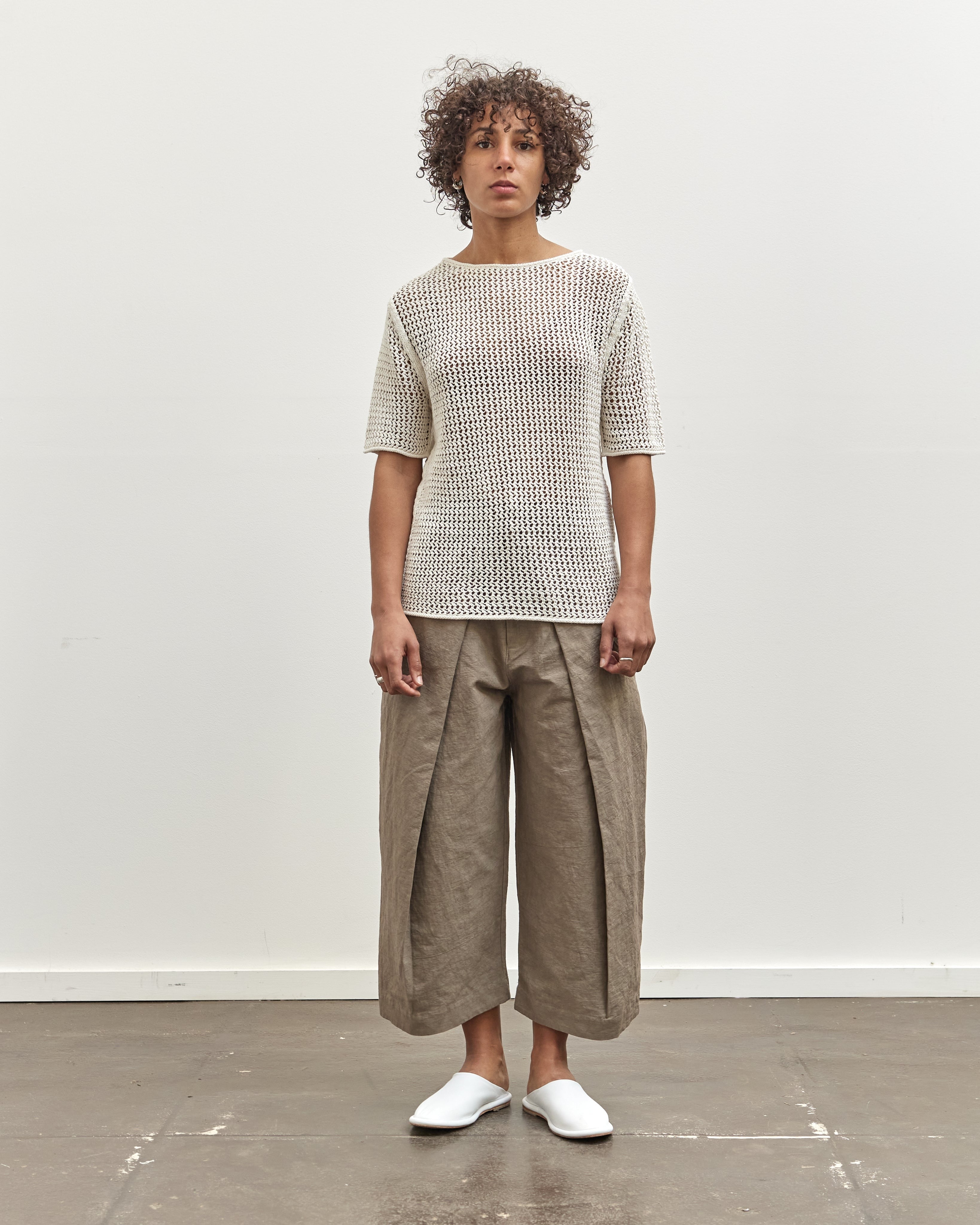 Lauren Manoogian Net Tee, Bone – Glasswing