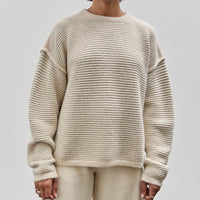 Lauren Manoogian Ottoman Crewneck, Alabaster / Carrara