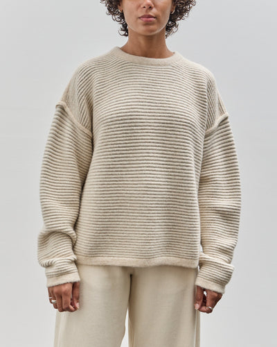 Lauren Manoogian Ottoman Crewneck, Alabaster / Carrara