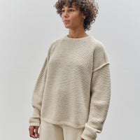 Lauren Manoogian Ottoman Crewneck, Alabaster / Carrara