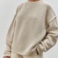 Lauren Manoogian Ottoman Crewneck, Alabaster / Carrara