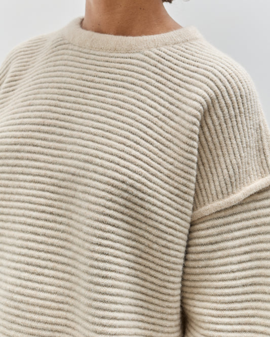 Lauren Manoogian Ottoman Crewneck, Alabaster / Carrara