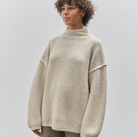 Lauren Manoogian Ottoman Turtleneck, Alabaster / Carrara