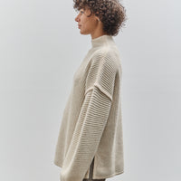 Lauren Manoogian Ottoman Turtleneck, Alabaster / Carrara