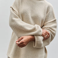 Lauren Manoogian Ottoman Turtleneck, Alabaster / Carrara