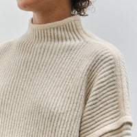 Lauren Manoogian Ottoman Turtleneck, Alabaster / Carrara