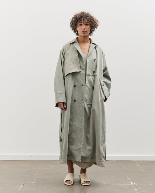 Lauren Manoogian Overlay Trench, Dirty Blue
