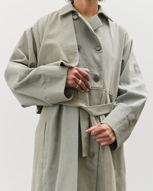 Lauren Manoogian Overlay Trench, Dirty Blue