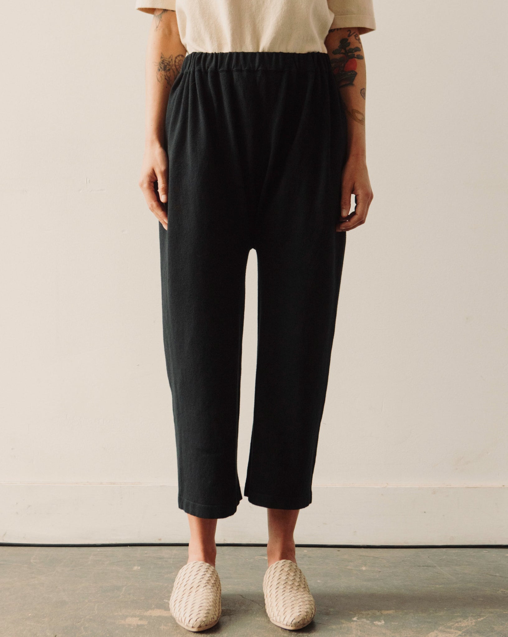Trousers for Women-Precise-Black-Front Pleats Peg Pant|Salt Attire-Luxury  Business Casuals