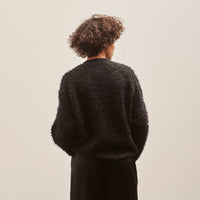 Lauren Manoogian Sherpa Crewneck, Black Melange