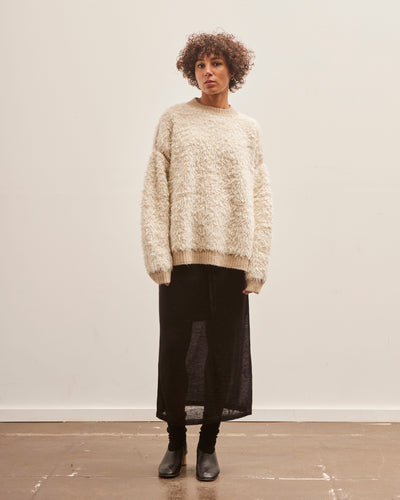 Lauren Manoogian Sherpa Crewneck, Raw White / Antique