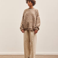 Lauren Manoogian Sherpa Crewneck, Taupe Granite