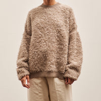 Lauren Manoogian Sherpa Crewneck, Taupe Granite