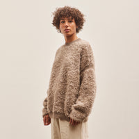 Lauren Manoogian Sherpa Crewneck, Taupe Granite