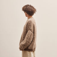 Lauren Manoogian Sherpa Crewneck, Taupe Granite