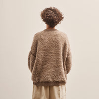 Lauren Manoogian Sherpa Crewneck, Taupe Granite