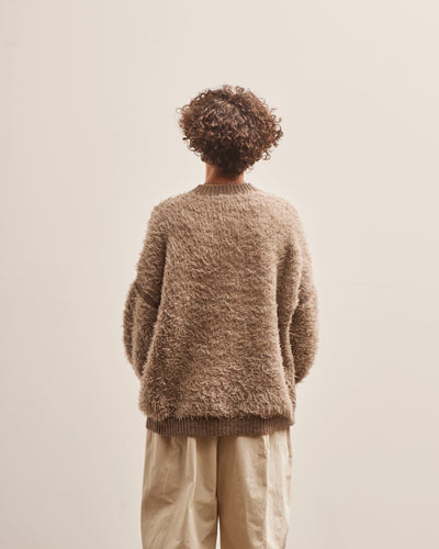 Lauren Manoogian Sherpa Crewneck, Taupe Granite