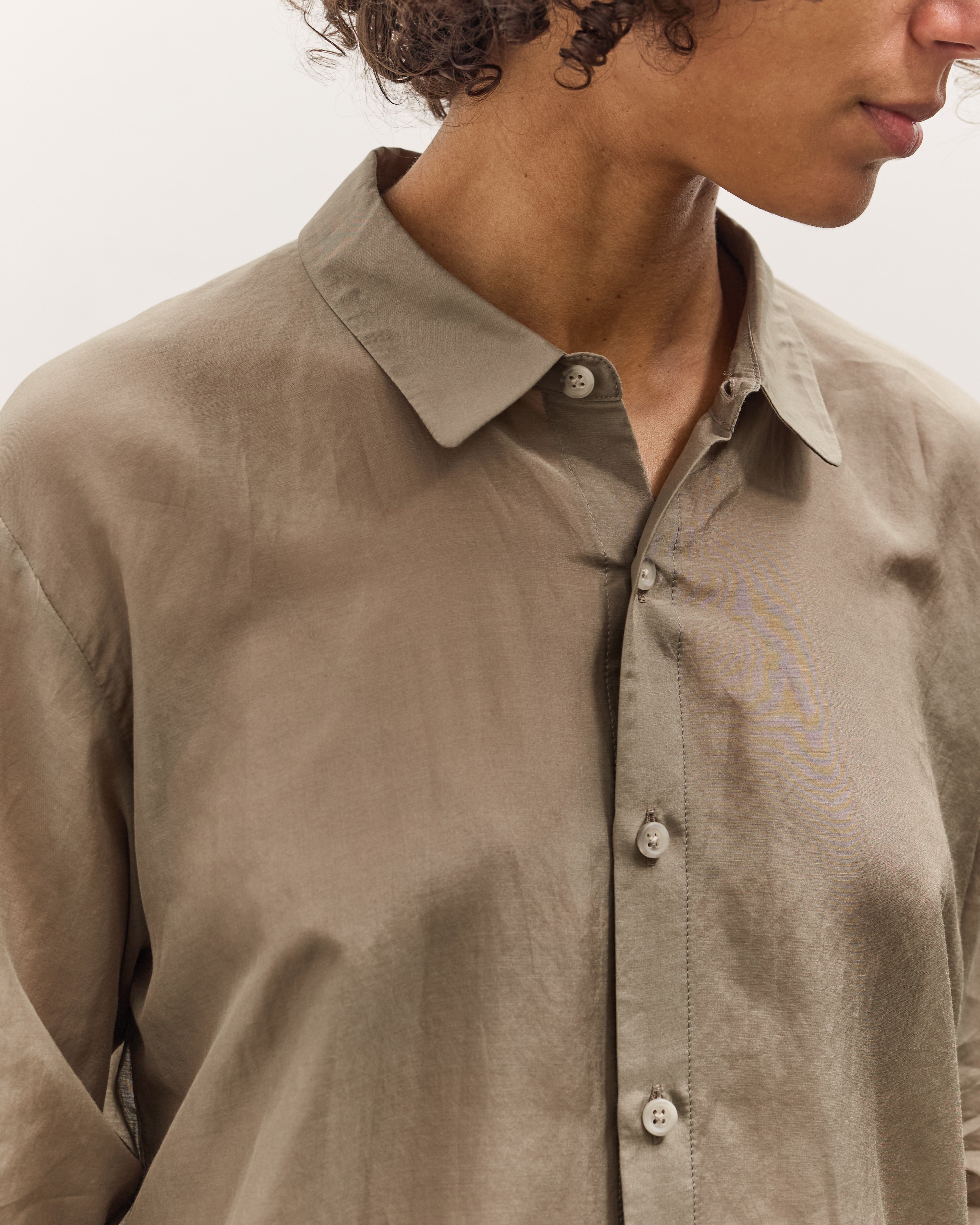 Sheer Shirt, Clay – Glasswing