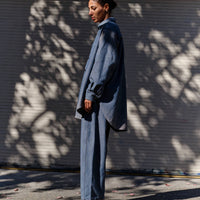 Lauren Manoogian Worn Gaiter Shirt, Worn Denim