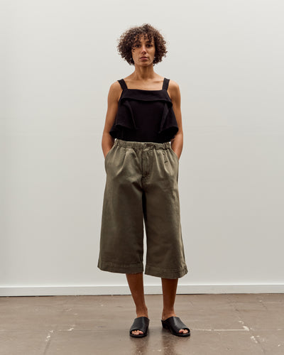 Lauren Manoogian Washed Crop Trouser, Fatigue