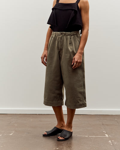 Lauren Manoogian Washed Crop Trouser, Fatigue