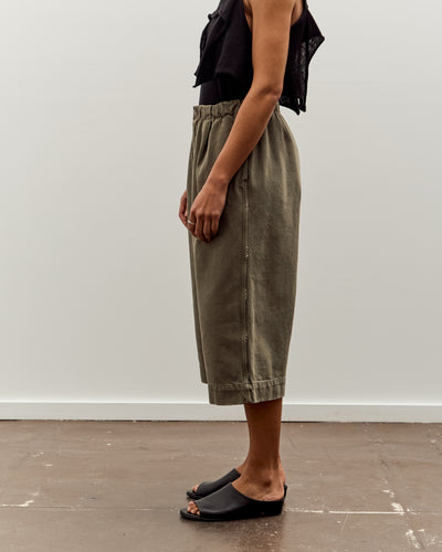 Lauren Manoogian Washed Crop Trouser, Fatigue