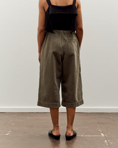 Lauren Manoogian Washed Crop Trouser, Fatigue