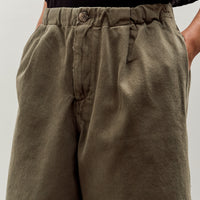 Lauren Manoogian Washed Crop Trouser, Fatigue