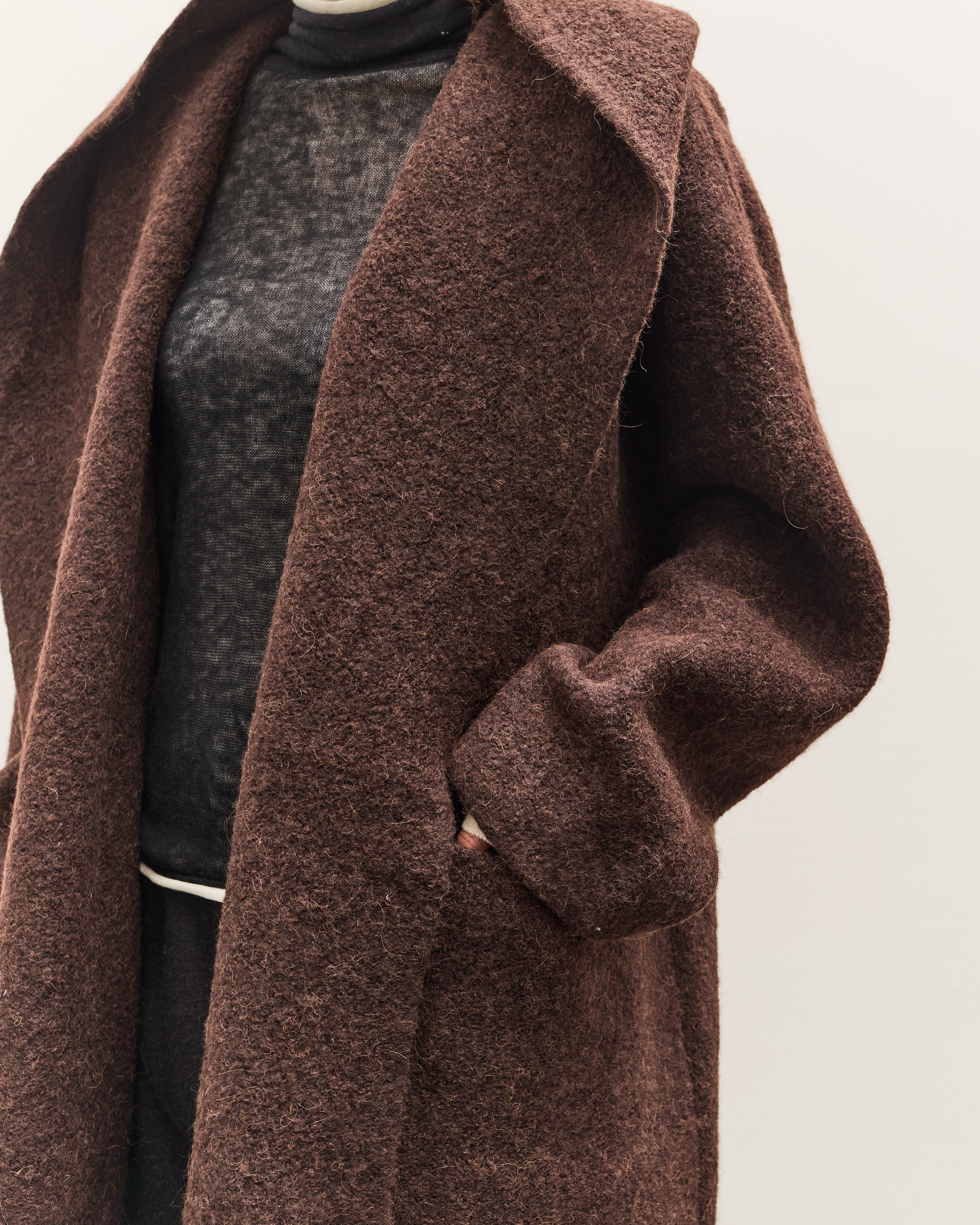 Lauren Manoogian Double Face Coat, Merlot – Glasswing