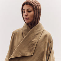 Handknit Rib Balaclava, Rust Melange